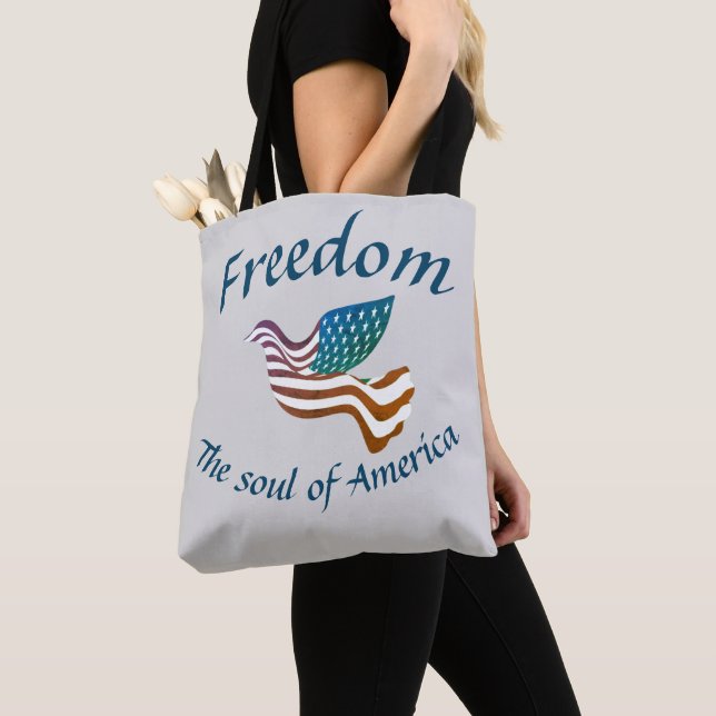Bolso De Tela Tote Soul of America (Detalle)