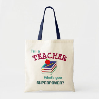 Bolso De Tela tote "Soy profesor"