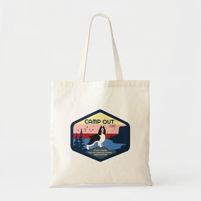 Bolso De Tela Tote Springer de Camp Out 2025 (Frente)