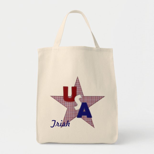 Bolso De Tela TOTE Star-Grocery de Estados Unidos (Frente)
