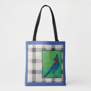 Bolso De Tela Tote Stelllar Plaid