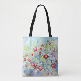 Bolso De Tela Tote Strawberries II