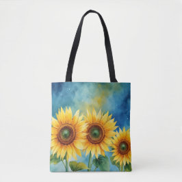 Bolso De Tela Tote suave de la brisa del girasol
