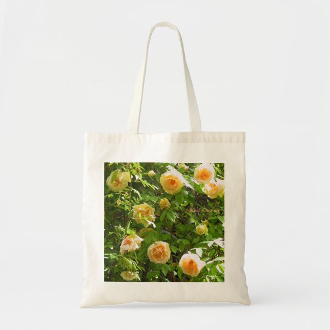 Bolso De Tela Tote subió que sube amarillo (Frente)