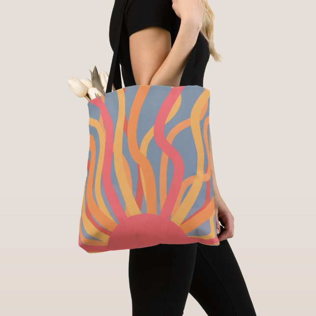 Bolso De Tela Tote Summer Sunrise (Detalle)