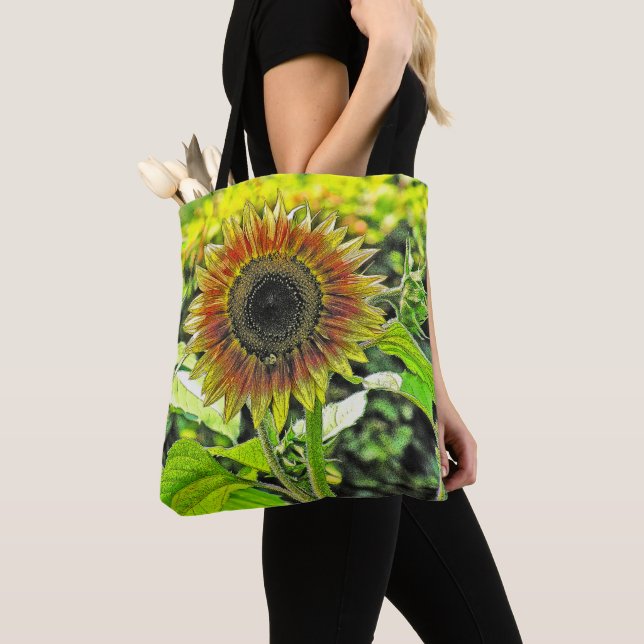 Bolso De Tela Tote SUNFLOWER (Detalle)