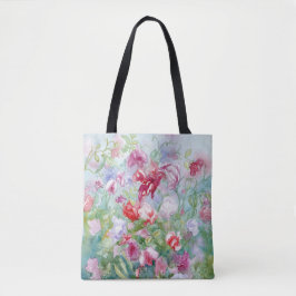 Bolso De Tela Tote Sweet Peas III