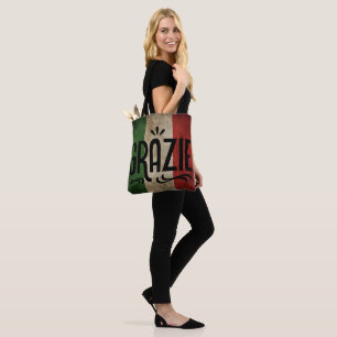 Bolso De Tela Tote Temático Italiano