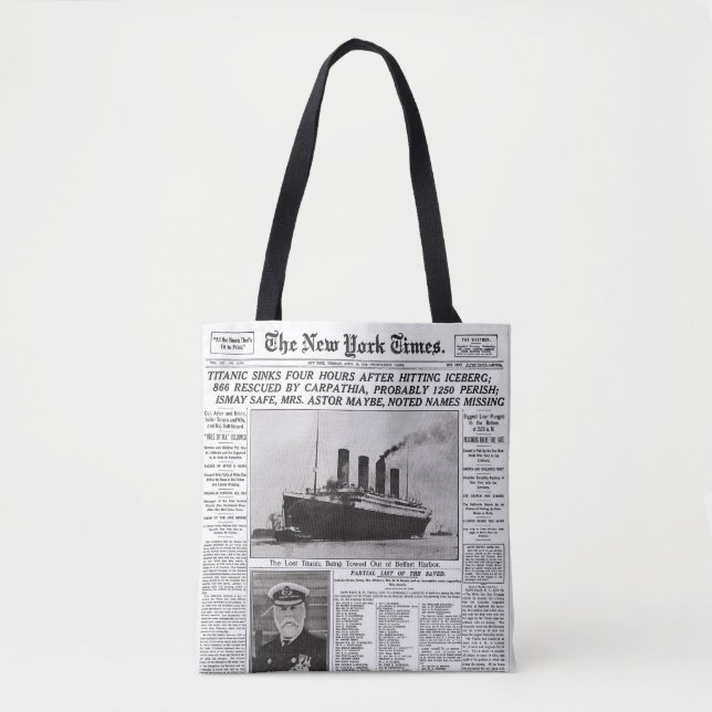 Bolso De Tela tote titánico (Anverso)