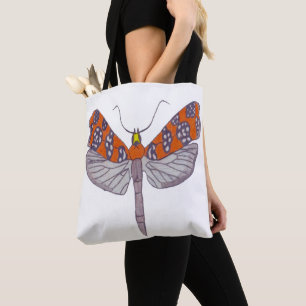 Bolso De Tela Tote Todo Terreno - Polilla Ailanthus (blanco)