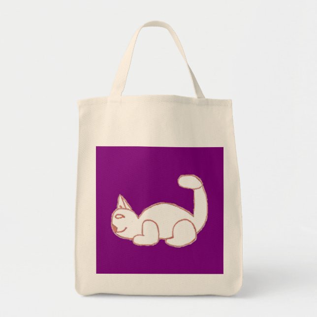 Bolso De Tela Tote Tom Grocery (Frente)