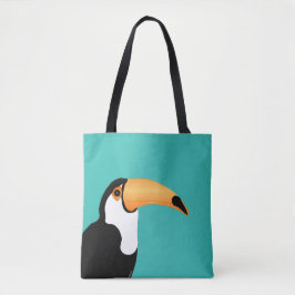 Bolso De Tela Tote Toucan Allover