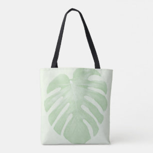 Bolso De Tela Tote tropical de hoja grande