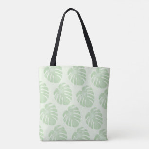 Bolso De Tela Tote tropical de hojas pequeñas