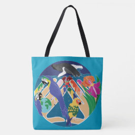 Bolso De Tela Tote tropical de la creación