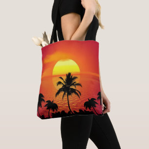 Bolso De Tela TOTE TROPICAL SUNSET Shouloulouse
