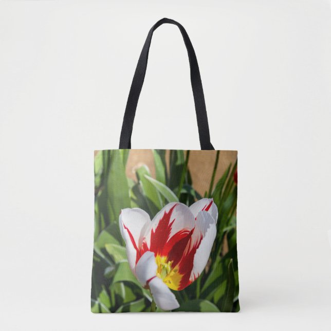 Bolso De Tela Tote Tulip de primavera (Anverso)