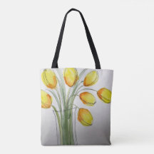 Tote tulipán amarillo