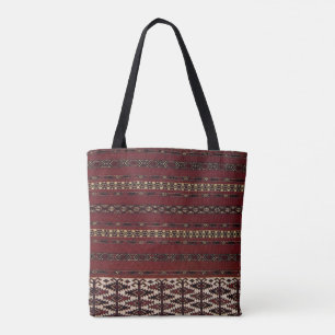 Bolso De Tela Tote turcomano del modelo de la alfombra