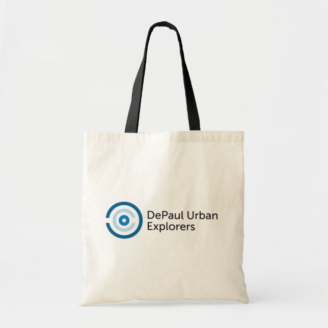 Bolso De Tela Tote urbano de los exploradores de DePaul (Frente)