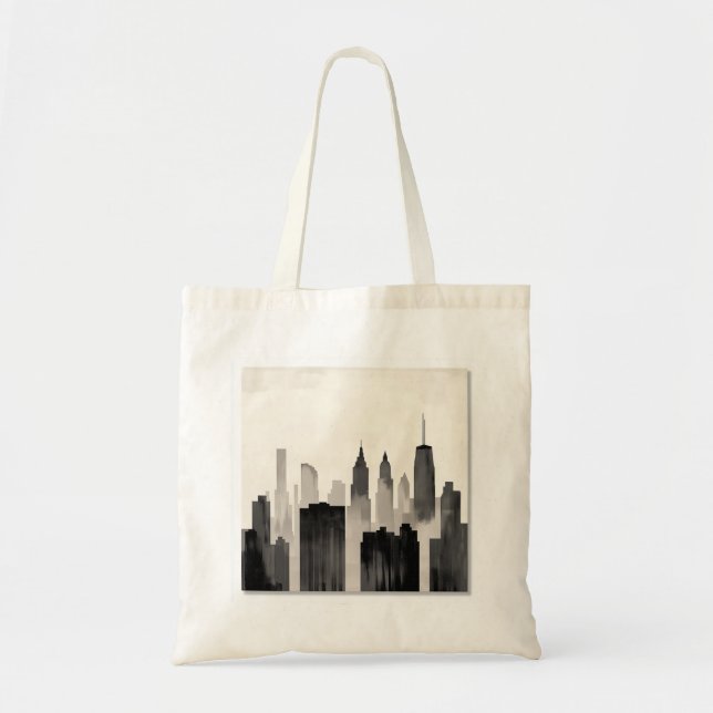 Bolso De Tela Tote urbano de Silhouette (Frente)