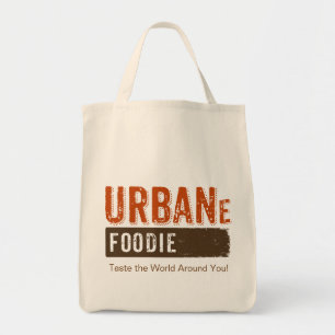 Bolso De Tela Tote urbano del ultramarinos del logotipo de