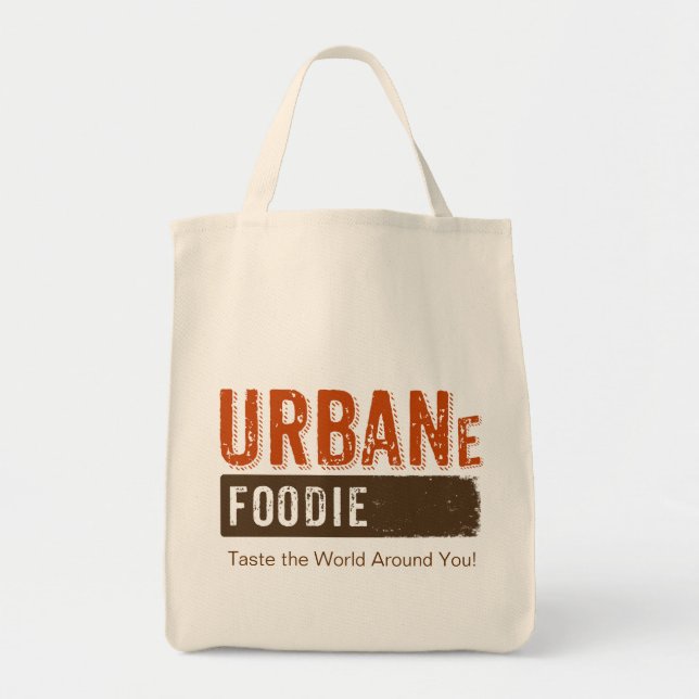 Bolso De Tela Tote urbano del ultramarinos del logotipo de (Frente)