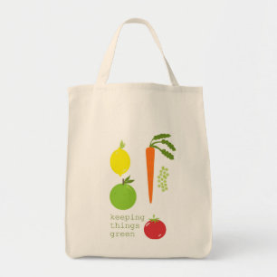 Bolso De Tela Tote vegetal reutilizable de productos de alimenta