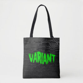 Bolso De Tela TOTE Verde de Graffiti VARIANTE