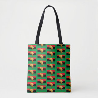 Bolso De Tela Tote Verde "Estado africano de la mente"