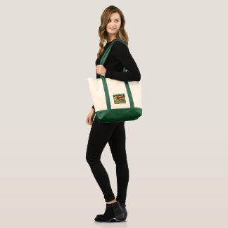 Bolso De Tela Tote verde LRF