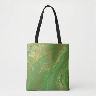 Bolso De Tela Tote Verde Único de Nashville 1