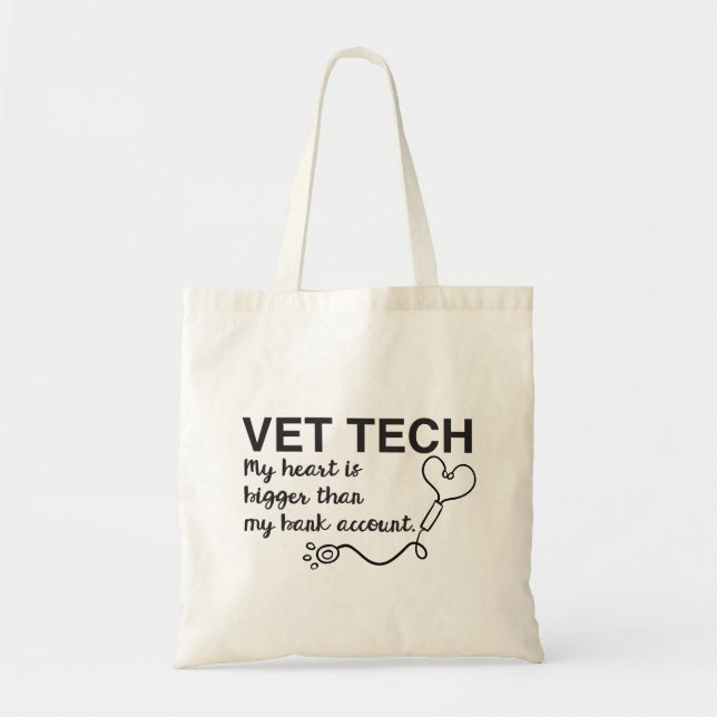 Bolso De Tela Tote veterinario del técnico (Frente)