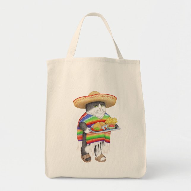 Bolso De Tela Tote WENDELITO Grocery (Frente)