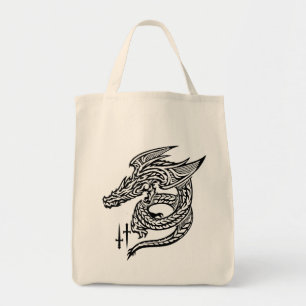 Bolso De Tela Tote Wing Dragon Grocery