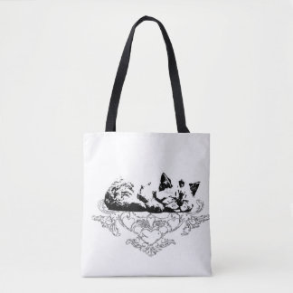 Bolso De Tela Tote with cat