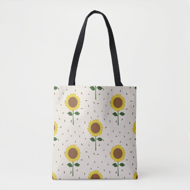 Bolso De Tela Tote with Sunflowers (Anverso)