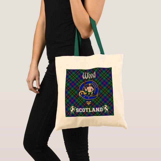 Bolso De Tela Tote Wood Clan Badge Tartan (Anverso (producto))
