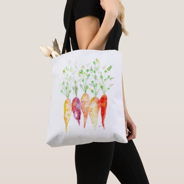 Bolso De Tela Tote - Zanahorias de agua (Detalle)