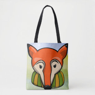 Bolso De Tela Tote Zorro Pensativo