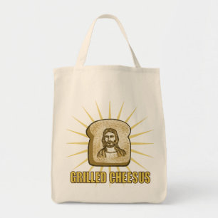 Bolso De Tela Totebag asado a la parrilla de la lona de Cheesus