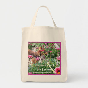 Bolso De Tela Totebag de Bumblesnot: El pequenito/flores