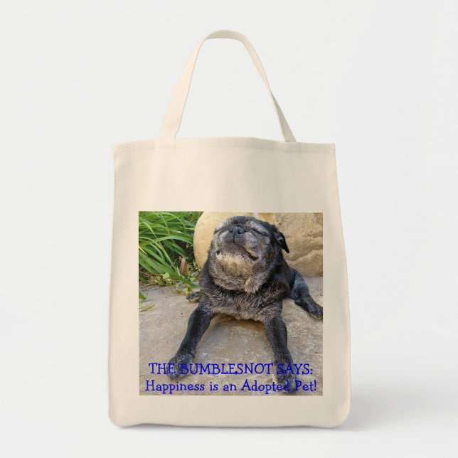 Bolso De Tela Totebag de Bumblesnot: ¡La felicidad es un mascota (Frente)
