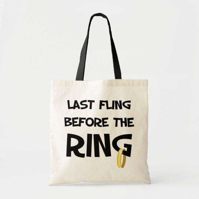 Bolso De Tela Totebag del fiesta de Bachelorette (Frente)