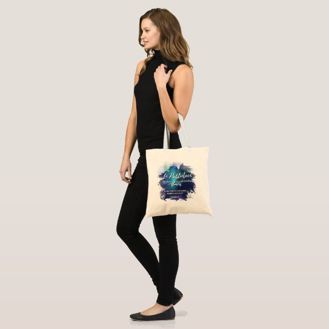 Bolso De Tela Totebag para amantes de los libros (Anverso (modelo))