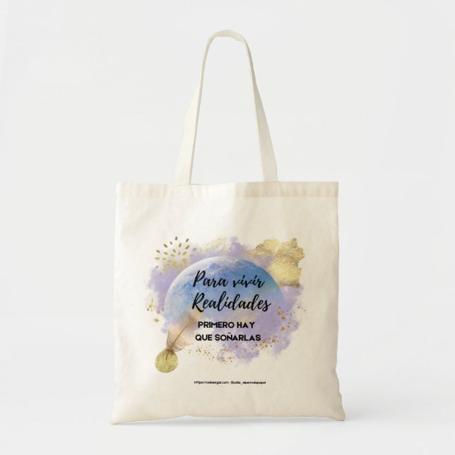 Bolso De Tela Totebag Realidades (Frente)