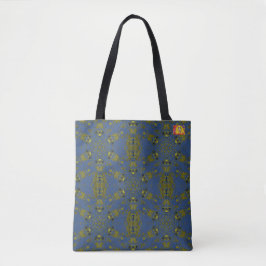 Bolso De Tela Totebag Snake Pond Blue