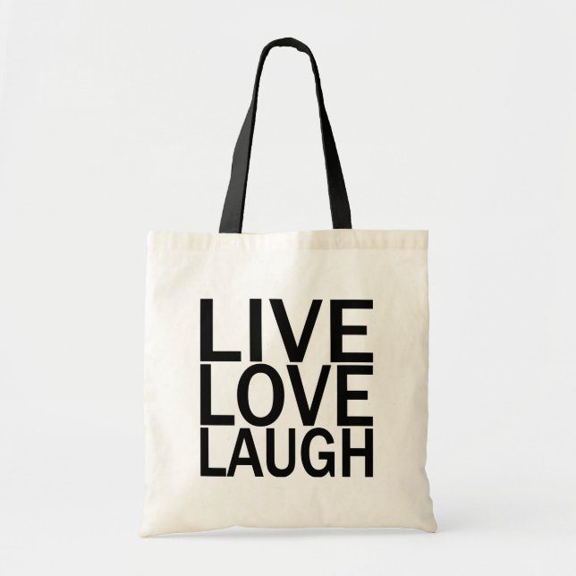 Bolso De Tela Totebag vivo de la risa del amor (Frente)