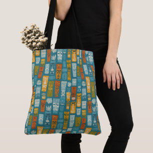 Bolso De Tela Tótems Tiki Retro