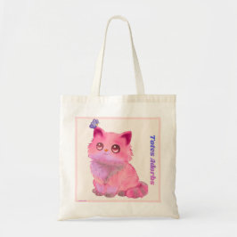 Bolso De Tela Totes Adorbs - Gato/Mariposa